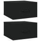 vidaXL Mesitas de noche de pared 2 uds negro 35x35x20 cm vidaXL Mesitas de noche de pared 2 uds negro 35x35x20 cm