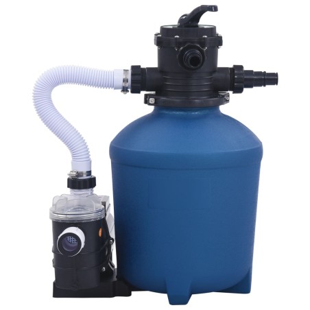 vidaXL Bomba de filtro de arena con temporizador 530 W 10 980 L/h