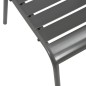 vidaXL Sillas de jardín apilables 2 unidades acero gris