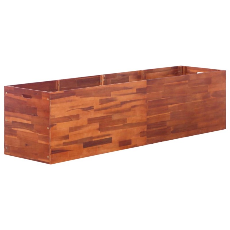 vidaXL Arriate de madera de acacia 200x50x50 cm vidaXL Arriate de madera de acacia 200x50x50 cm