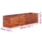 vidaXL Arriate de madera de acacia 200x50x50 cm vidaXL Arriate de madera de acacia 200x50x50 cm