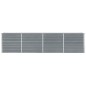 vidaXL Jardinera elevada acero galvanizado gris 320x40x77 cm vidaXL Jardinera elevada acero galvanizado gris 320x40x77 cm