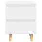 vidaXL Mesitas de noche 2 uds patas madera blanco brillo 40x35x50 cm vidaXL Mesitas de noche 2 uds patas madera blanco brillo 40x35x50 cm