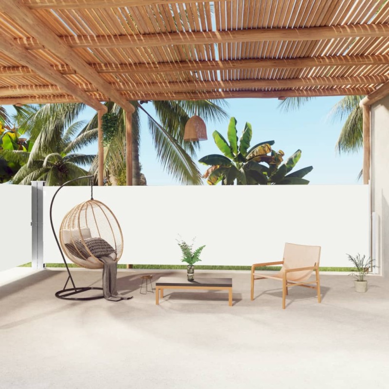 vidaXL Toldo lateral retráctil crema 160x1000 cm vidaXL Toldo lateral retráctil crema 160x1000 cm