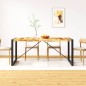 vidaXL Mesa de comedor de madera maciza de mango rugosa 180 cm vidaXL Mesa de comedor de madera maciza de mango rugosa 180 cm