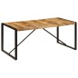 vidaXL Mesa de comedor de madera maciza de mango rugosa 180 cm vidaXL Mesa de comedor de madera maciza de mango rugosa 180 cm