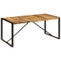 vidaXL Mesa de comedor de madera maciza de mango rugosa 180 cm vidaXL Mesa de comedor de madera maciza de mango rugosa 180 cm