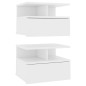 vidaXL Mesita de noche flotantes 2 uds madera contrachapada 40x31x27cm vidaXL Mesita de noche flotantes 2 uds madera contrachapada 40x31x27cm