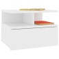 vidaXL Mesita de noche flotantes 2 uds madera contrachapada 40x31x27cm vidaXL Mesita de noche flotantes 2 uds madera contrachapada 40x31x27cm