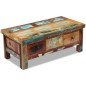 vidaXL Mesa de centro con cajones madera maciza reciclada 90x45x35 cm vidaXL Mesa de centro con cajones madera maciza reciclada 90x45x35 cm