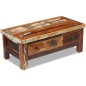 vidaXL Mesa de centro con cajones madera maciza reciclada 90x45x35 cm vidaXL Mesa de centro con cajones madera maciza reciclada 90x45x35 cm