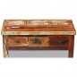 vidaXL Mesa de centro con cajones madera maciza reciclada 90x45x35 cm vidaXL Mesa de centro con cajones madera maciza reciclada 90x45x35 cm