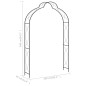 vidaXL Arco de jardín hierro negro 150x34x240 cm vidaXL Arco de jardín hierro negro 150x34x240 cm