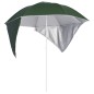 vidaXL Sombrilla de playa con paredes laterales verde 215 cm vidaXL Sombrilla de playa con paredes laterales verde 215 cm