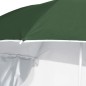 vidaXL Sombrilla de playa con paredes laterales verde 215 cm vidaXL Sombrilla de playa con paredes laterales verde 215 cm