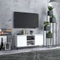 vidaXL Mueble de TV con patas de metal blanco 103,5x35x50 cm