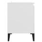 vidaXL Mueble de TV con patas de metal blanco 103,5x35x50 cm