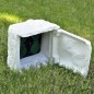 vidaXL Enchufe de jardín 4 ranuras resistente al agua resina blanco vidaXL Enchufe de jardín 4 ranuras resistente al agua resina blanco