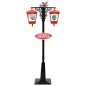 vidaXL Farola de Navidad con Papá Noel PVC negro y rojo 81x40x188 cm vidaXL Farola de Navidad con Papá Noel PVC negro y rojo 81x40x188 cm