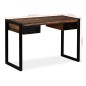 vidaXL Escritorio con 2 cajones madera maciza reciclada 120x50x76 cm vidaXL Escritorio con 2 cajones madera maciza reciclada 120x50x76 cm