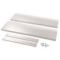 vidaXL Estantería pared flotante 2 niveles acero inoxidable 120x30 cm vidaXL Estantería pared flotante 2 niveles acero inoxidable 120x30 cm