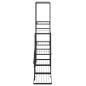 vidaXL Soporte de flores negro de metal 94,5x25x88 cm vidaXL Soporte de flores negro de metal 94,5x25x88 cm