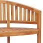 vidaXL Banco con forma de banana de madera maciza de teca 151 cm vidaXL Banco con forma de banana de madera maciza de teca 151 cm
