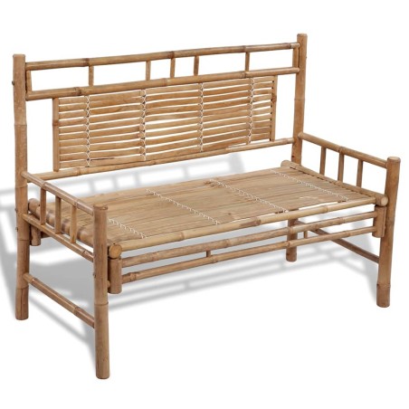vidaXL Banco de jardín 120 cm bambú