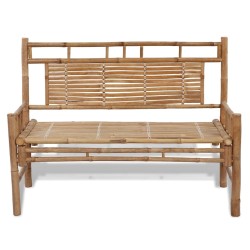 vidaXL Banco de jardín 120 cm bambú