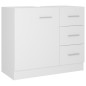 vidaXL Armario para lavabo madera contrachapada blanco 63x30x54 cm vidaXL Armario para lavabo madera contrachapada blanco 63x30x54 cm