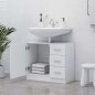 vidaXL Armario para lavabo madera contrachapada blanco 63x30x54 cm vidaXL Armario para lavabo madera contrachapada blanco 63x30x54 cm