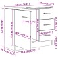 vidaXL Armario para lavabo madera contrachapada blanco 63x30x54 cm vidaXL Armario para lavabo madera contrachapada blanco 63x30x54 cm