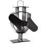 vidaXL Ventilador de estufa accionado por calor 2 aspas negro vidaXL Ventilador de estufa accionado por calor 2 aspas negro