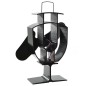 vidaXL Ventilador de estufa accionado por calor 2 aspas negro vidaXL Ventilador de estufa accionado por calor 2 aspas negro