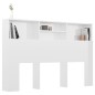 vidaXL Mueble cabecero blanco brillante 160x19x103,5 cm vidaXL Mueble cabecero blanco brillante 160x19x103,5 cm