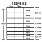 vidaXL Valla de jardín de acero galvanizado plateado 50x1,2 m vidaXL Valla de jardín de acero galvanizado plateado 50x1,2 m