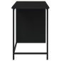 vidaXL Escritorio industrial con cajones acero negro 105x52x75 cm