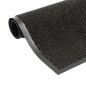 vidaXL Alfombra de entrada rectangular de nudo 60x90 cm negra vidaXL Alfombra de entrada rectangular de nudo 60x90 cm negra