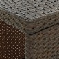 vidaXL Mesa bar estante almacenaje 120x60x110cm ratán sintético marrón vidaXL Mesa bar estante almacenaje 120x60x110cm ratán sintético marrón