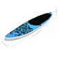 vidaXL Juego de tabla de paddle surf hinchable azul 305x76x15 cm vidaXL Juego de tabla de paddle surf hinchable azul 305x76x15 cm