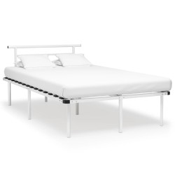 vidaXL Estructura de cama de metal blanco 120x200 cm
