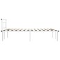 vidaXL Estructura de cama de metal blanco 120x200 cm