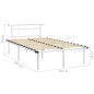 vidaXL Estructura de cama de metal blanco 120x200 cm