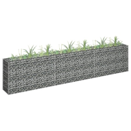 vidaXL Arriate de gaviones de acero galvanizado 270x30x60 cm