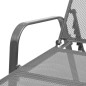 vidaXL Tumbona de acero gris antracita vidaXL Tumbona de acero gris antracita