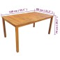vidaXL Set de comedor de jardín 5 piezas madera maciza de acacia vidaXL Set de comedor de jardín 5 piezas madera maciza de acacia