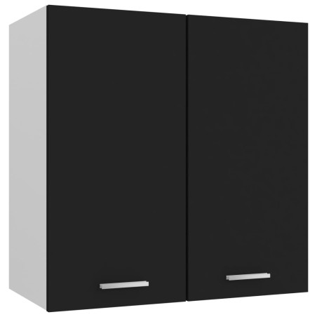 vidaXL Armario colgante de cocina madera ingeniería negra 60x31x60 cm