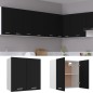 vidaXL Armario colgante de cocina madera ingeniería negra 60x31x60 cm vidaXL Armario colgante de cocina madera ingeniería negra 60x31x60 cm