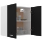 vidaXL Armario colgante de cocina madera ingeniería negra 60x31x60 cm vidaXL Armario colgante de cocina madera ingeniería negra 60x31x60 cm