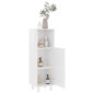 vidaXL Armario de baño madera contrachapada blanco brillo 30x30x95 cm vidaXL Armario de baño madera contrachapada blanco brillo 30x30x95 cm